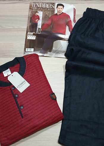 Bordo Kışlık Regular Fit Erkek Pijama Takımı - Görsel 3