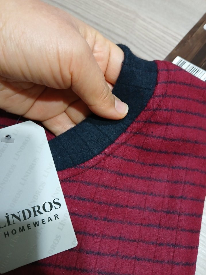 Bordo Kışlık Regular Fit Erkek Pijama Takımı - Görsel 4