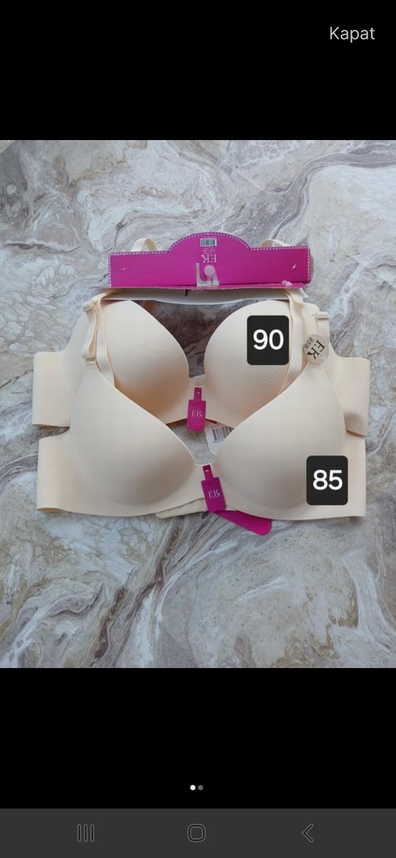 Bej Minimalist Bohem Tarzında Sütyen - Görsel 2