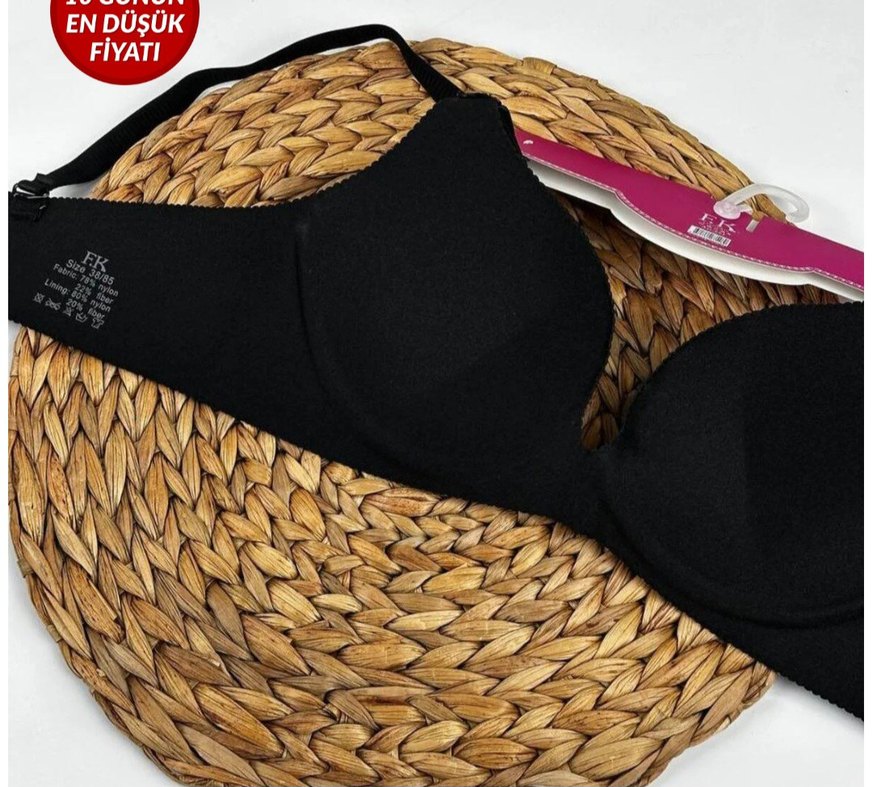 Siyah LAZER KESİM HAYALET SÜTYEN - Görsel 2