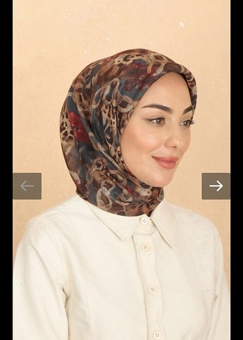 Kahverengi Bohem Drapeli Kadın EŞARP - Görsel 2