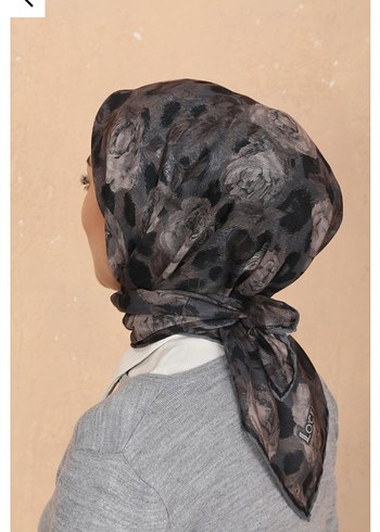 GRİ BEJ SOFT EŞARP - Görsel 4