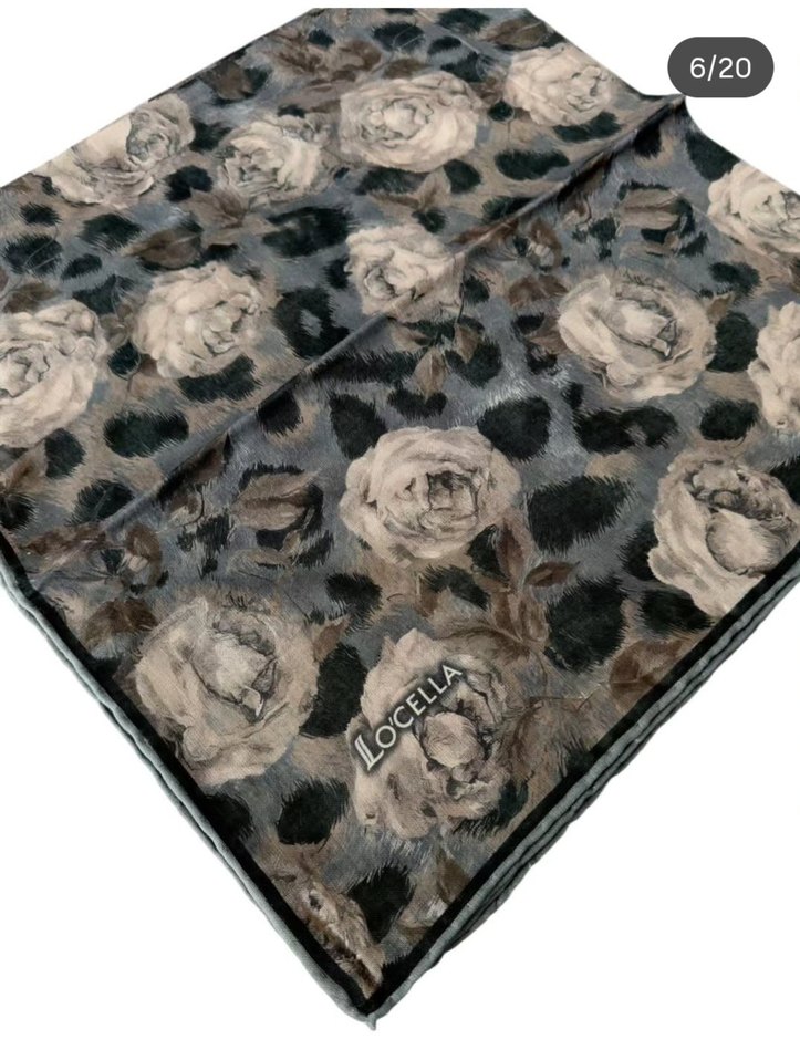 GRİ BEJ SOFT EŞARP - Görsel 2