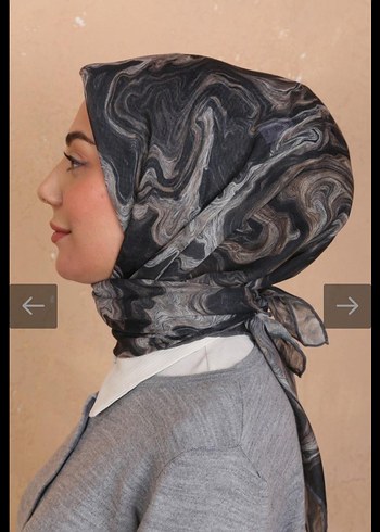 Dantel Detaylı Kahverengi Bohem Kadın Fular - Görsel 3