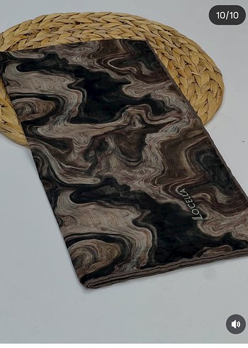 Dantel Detaylı Kahverengi Bohem Kadın Fular - Görsel 2