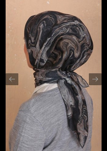 Dantel Detaylı Kahverengi Bohem Kadın Fular - Görsel 4