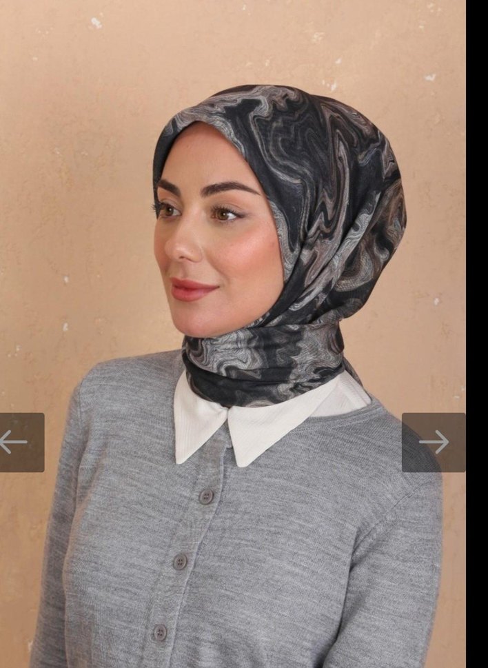 Dantel Detaylı Kahverengi Bohem Kadın Fular - Görsel 5