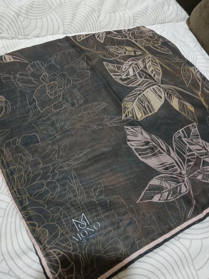 HAKİ  YEŞİL  PAMUK SOFT EŞARP - Görsel 2