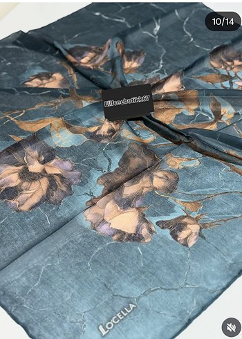 Mavi İpek Bohem Kadın SOFT EŞARP - Görsel 5