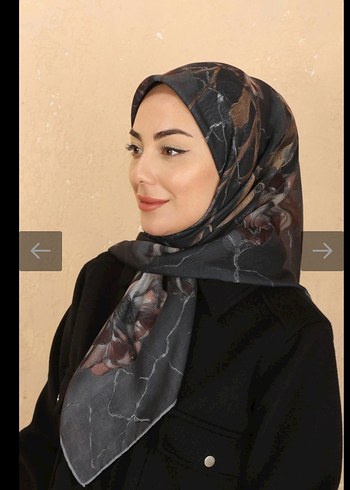 Drapeli Siyah Bohem Kadın SOFT PAMUK EŞARP - Görsel 3