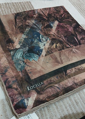 Bohem Tarzı Kahverengi Kadın soft pamuk eşarp - Görsel 2