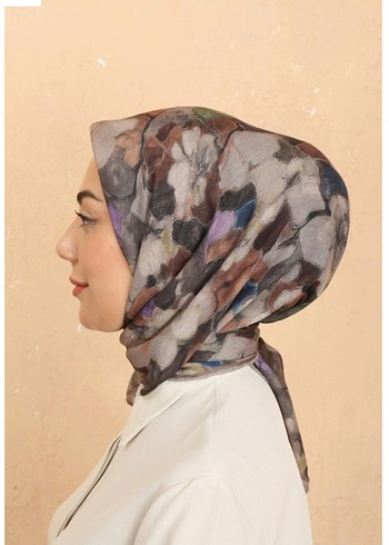 Bohem Tarzı Kahverengi Kadın SOFT EŞARP - Görsel 2