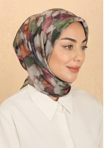 Çiçek Desenli Bohem Kadın EŞARP - Görsel 2