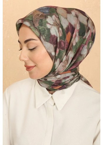 Çiçek Desenli Bohem Kadın EŞARP - Görsel 4