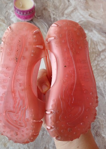 25 Beden pembe Renk Şeffaf Pembe Kız Çocuk deniz ayakkabısi