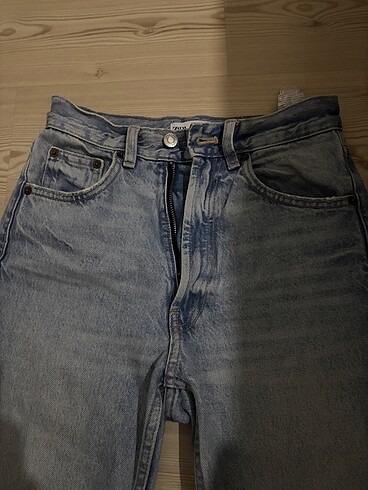 Zara jean sıfır pantolon hediyelik straight jean