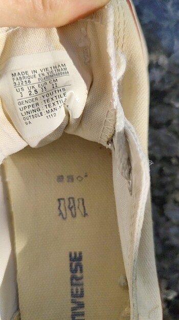 35,5 Beden Converse