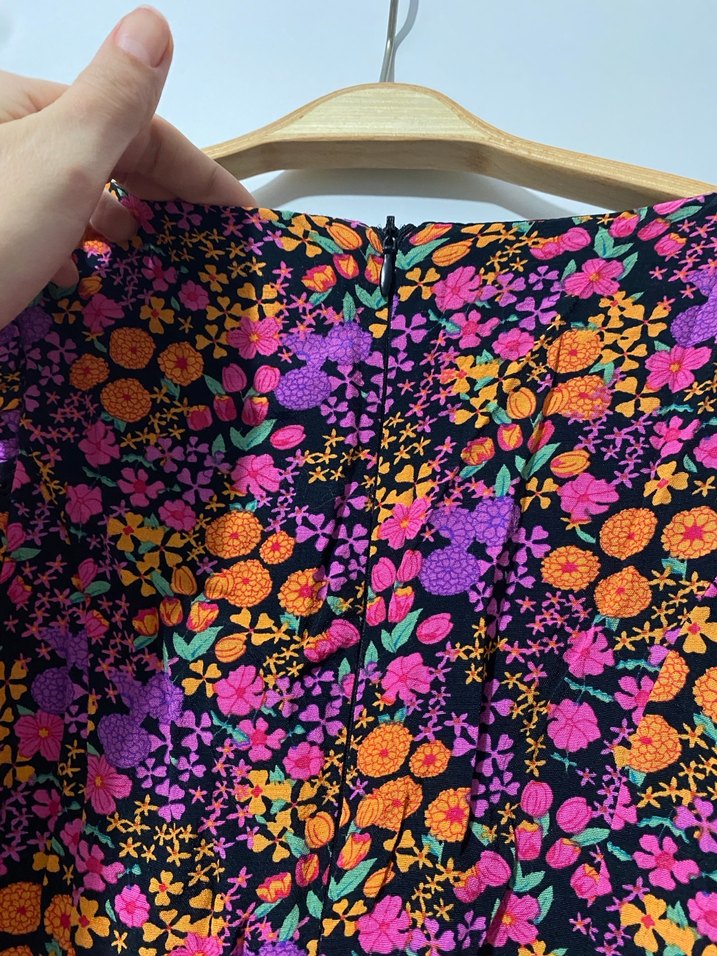 Dilvin Renkli Çiçekli Elbise - Görsel 5