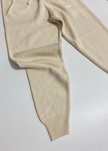 Bej Rahat Triko Kadın Eşofman Altı - Görsel 3