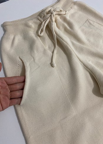 Bej Rahat Triko Kadın Eşofman Altı - Görsel 2