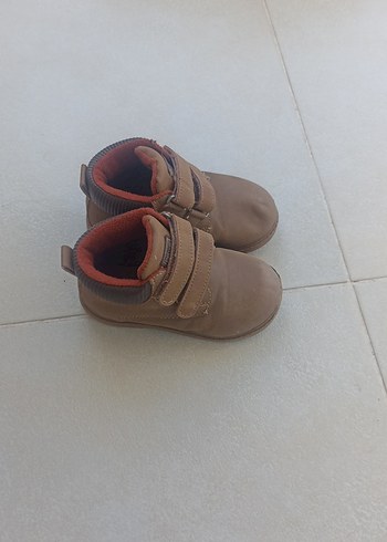 26 Beden Kahverengi Deri Erkek Çocuk Botları