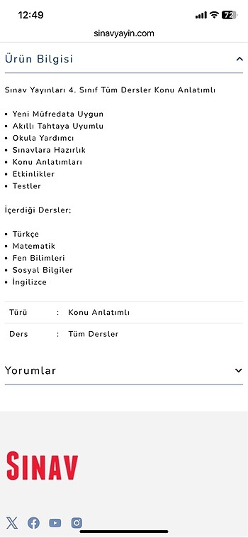  Beden Tüm dersler (sınav yayınları)