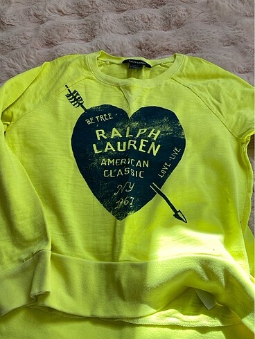 8 Yaş Beden sarı Renk Rakph lauren sweat