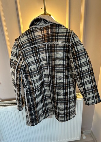 Ekose Midi Kadın Kaban - Görsel 7