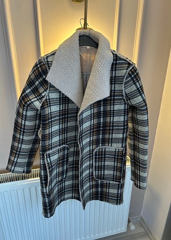 Ekose Midi Kadın Kaban - Görsel 3