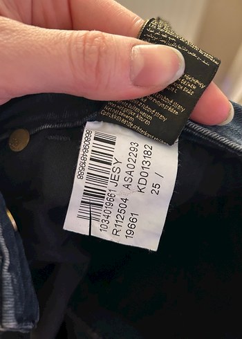 Lacivert siyah Beli Pilili Kadın Denim Pantolon - Görsel 8