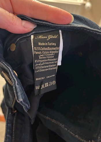 Lacivert siyah Beli Pilili Kadın Denim Pantolon - Görsel 9