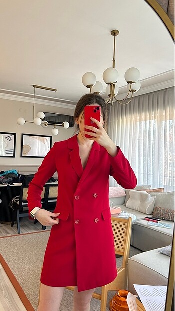 36 Beden bordo Renk Ceket elbise