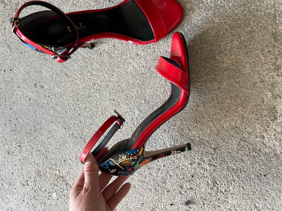 Kırmızı Rugan Tokalı İnce Topuklu Kadın Ayakkabı - Görsel 3