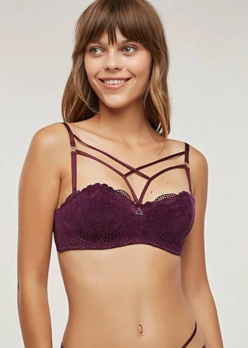 Siyah Gotik Mini Sütyen - Görsel 2