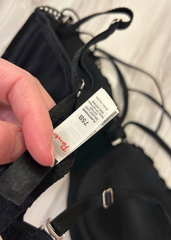 Siyah Gotik Mini Sütyen - Görsel 8