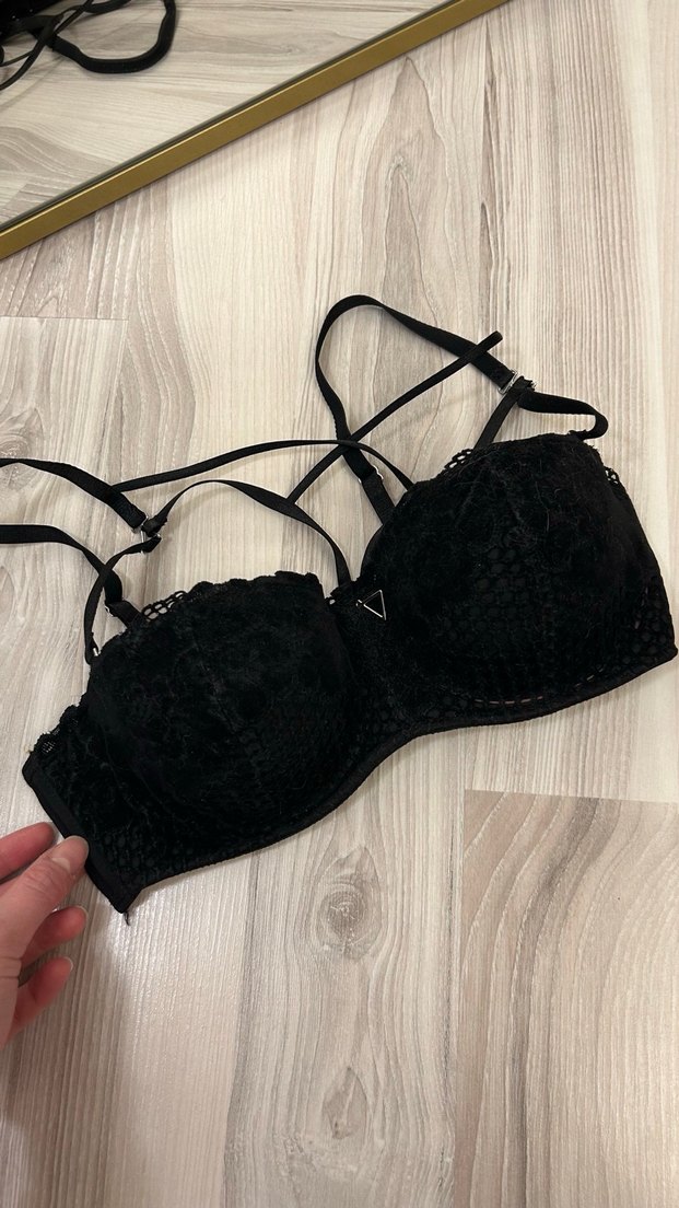 Siyah Gotik Mini Sütyen - Görsel 3