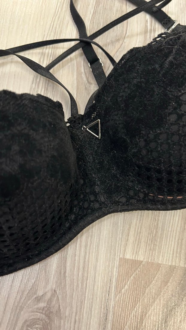 Siyah Gotik Mini Sütyen - Görsel 5