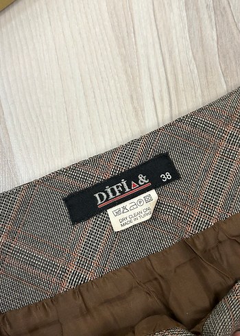 Bej Pileli Midi Etek - Görsel 9