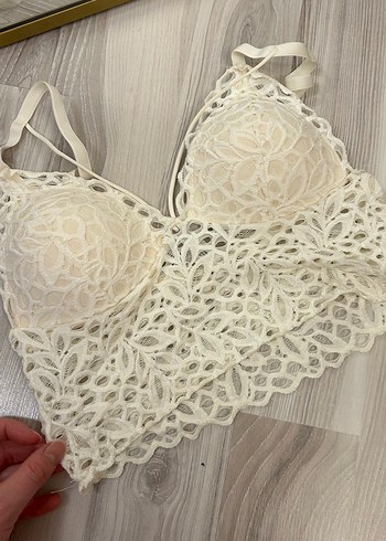 Dantel detaylı büstiyer - Görsel 5