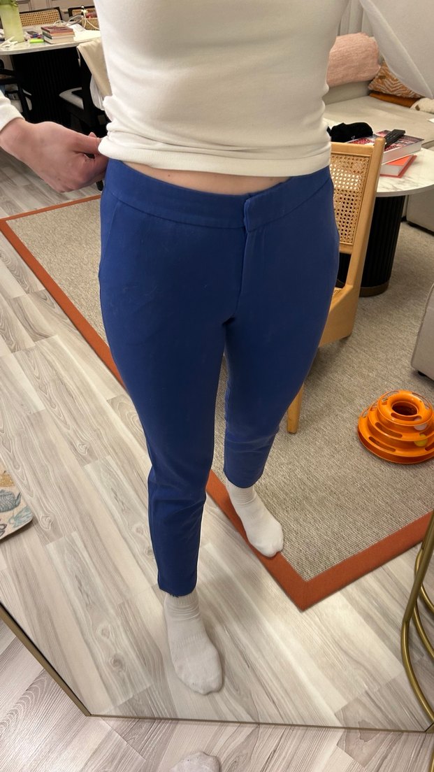 Beyaz Kadın Skinny Pantolon Normal Boy - Görsel 2