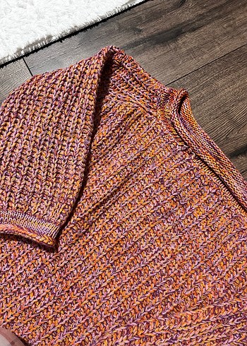 Renkli Bohem Örgü Kadın Kazak - Görsel 4