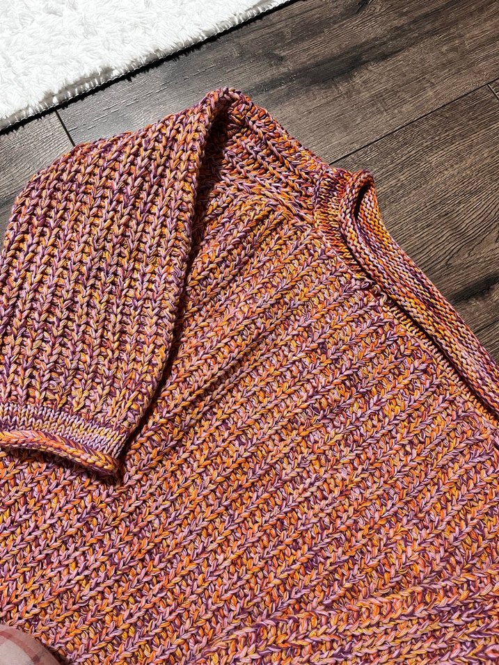 Renkli Bohem Örgü Kadın Kazak - Görsel 4