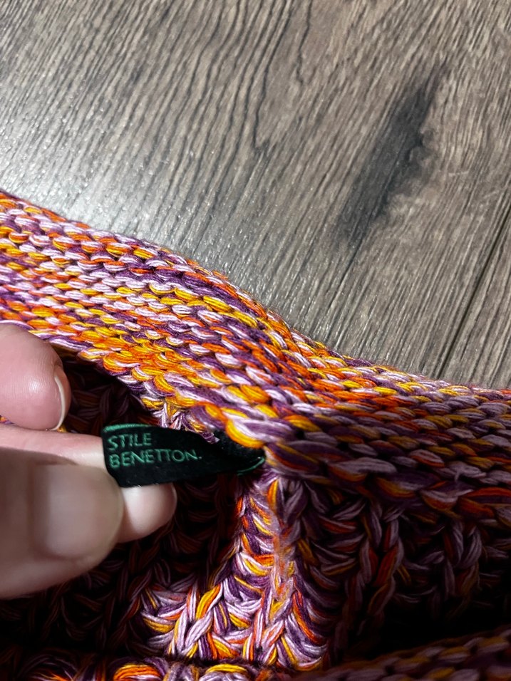 Renkli Bohem Örgü Kadın Kazak - Görsel 3