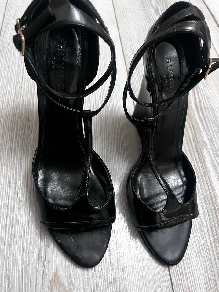 Siyah Gotik Stiletto Topuklu Kadın Ayakkabı - Görsel 5