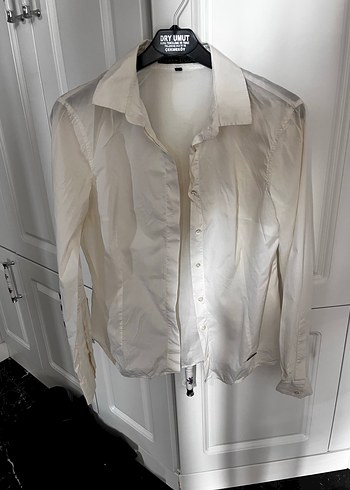 Beymen studio Düğmeli Beyaz krem rengi Kadın Gömlek - Görsel 5