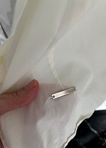 Beymen studio Düğmeli Beyaz krem rengi Kadın Gömlek - Görsel 4