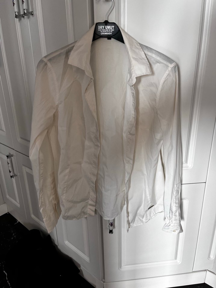 Beymen studio Düğmeli Beyaz krem rengi Kadın Gömlek - Görsel 2