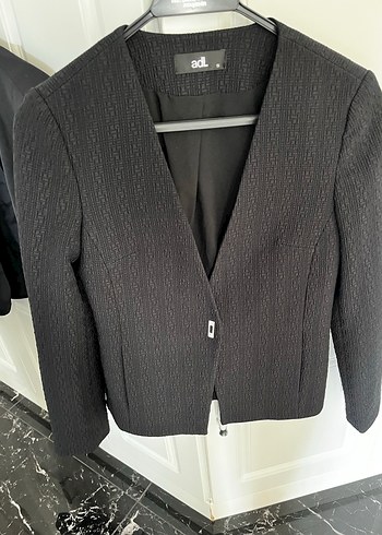 Adl Siyah Düğmeli Kadın Blazer Ceket - Görsel 4