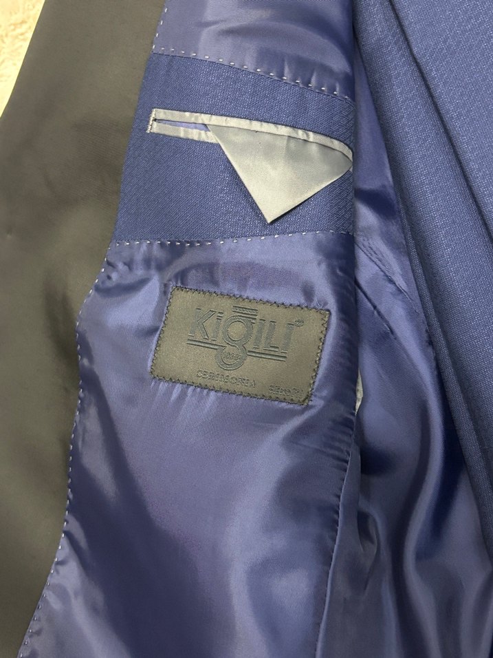 Erkek Mavi Düğmeli Klasik Kesim Takım Elbise (Smokin) - Görsel 3