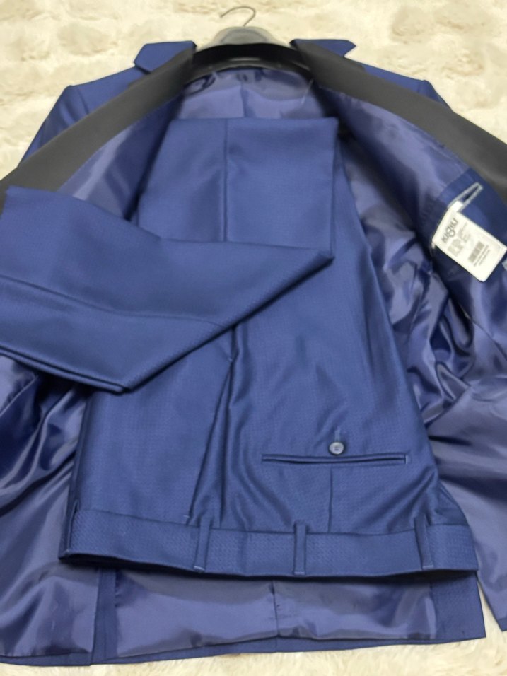 Erkek Mavi Düğmeli Klasik Kesim Takım Elbise (Smokin) - Görsel 5